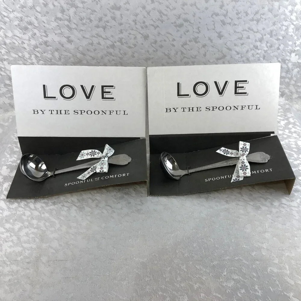 Spoonful of Comfort Stainless Steel Serving Ladles (2) NWT Perfect for Easter